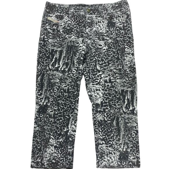 DIESEL Malphas Corduroy Skinny Pant Sz 28 Abstract Print - Picture 4 of 9